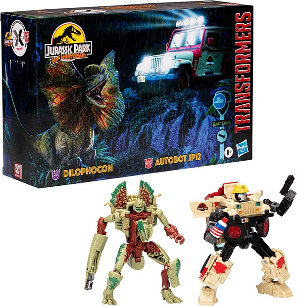 Image Of Dilophocon Vs Autobot JP12 New Transformers X Jurassic Park Collaborative  (3 of 19)